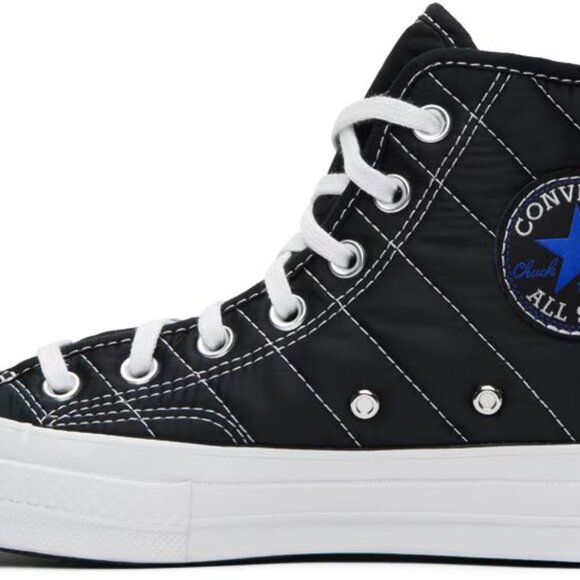 Converse Chuck 70 High Top Shoes FAUX FUR Skate Black Mens Sz 12 Casual A05609C - Picture 13 of 15